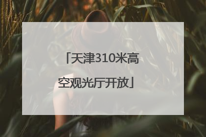 天津310米高空观光厅开放