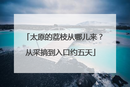太原的荔枝从哪儿来？从采摘到入口约五天