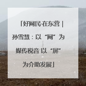 好网民·在东营｜孙雪慧：以“网”为媒传税音 以“屏”为介助发展
