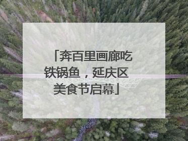奔百里画廊吃铁锅鱼，延庆区美食节启幕