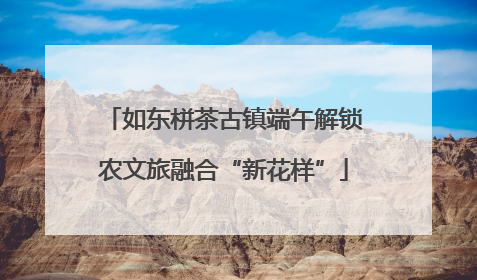 如东栟茶古镇端午解锁农文旅融合“新花样”