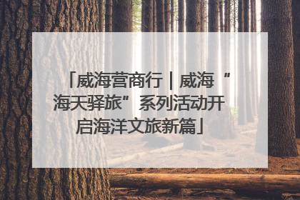 威海营商行｜威海“海天驿旅”系列活动开启海洋文旅新篇