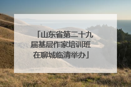 山东省第二十九届基层作家培训班在聊城临清举办