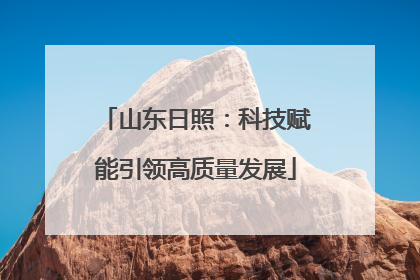 山东日照：科技赋能引领高质量发展