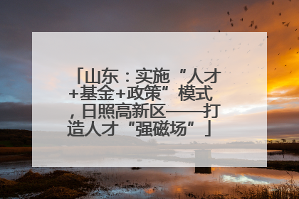 山东：实施“人才+基金+政策”模式，日照高新区——打造人才“强磁场”