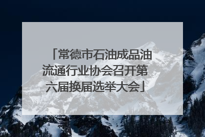 常德市石油成品油流通行业协会召开第六届换届选举大会