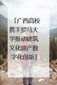 广西高校携手罗马大学推动建筑文化遗产数字化创新
