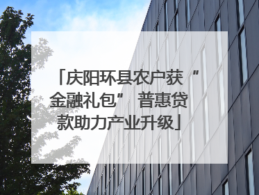 庆阳环县农户获“金融礼包” 普惠贷款助力产业升级