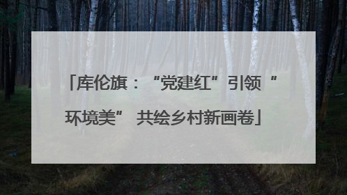 库伦旗：“党建红”引领“环境美” 共绘乡村新画卷