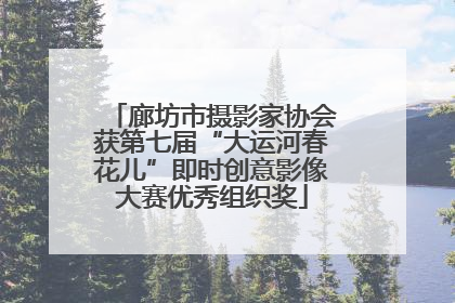 廊坊市摄影家协会获第七届“大运河春花儿”即时创意影像大赛优秀组织奖