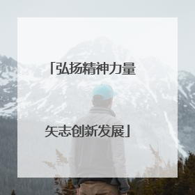 弘扬精神力量 矢志创新发展