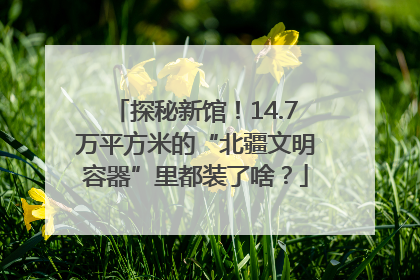 探秘新馆！14.7万平方米的“北疆文明容器”里都装了啥？
