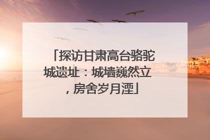 探访甘肃高台骆驼城遗址：城墙巍然立，房舍岁月湮