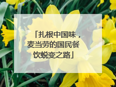 扎根中国味，麦当劳的国民餐饮蜕变之路