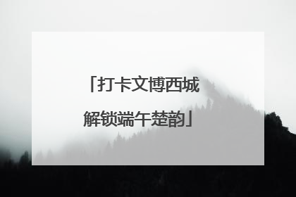 打卡文博西城 解锁端午楚韵