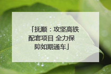 抚顺：攻坚高铁配套项目 全力保障如期通车