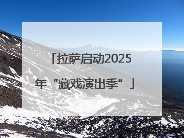 拉萨启动2025年“藏戏演出季”