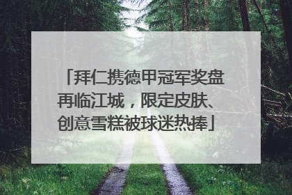 拜仁携德甲冠军奖盘再临江城，限定皮肤、创意雪糕被球迷热捧