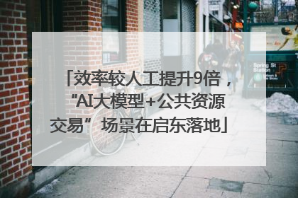 效率较人工提升9倍，“AI大模型+公共资源交易”场景在启东落地