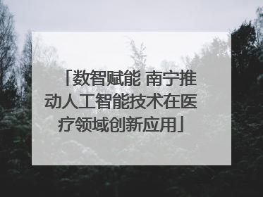 数智赋能 南宁推动人工智能技术在医疗领域创新应用