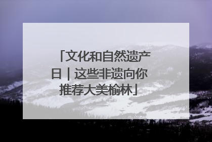 文化和自然遗产日｜这些非遗向你推荐大美榆林
