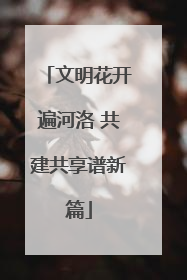 文明花开遍河洛 共建共享谱新篇