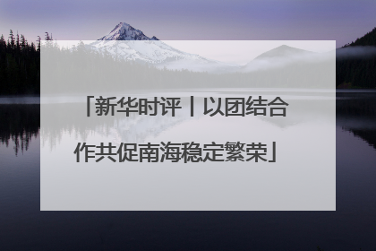 新华时评丨以团结合作共促南海稳定繁荣