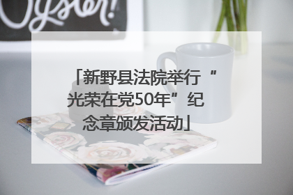新野县法院举行“光荣在党50年”纪念章颁发活动