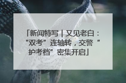 新闻特写｜又见老白：“双考”连轴转，交警“护考档”密集开启