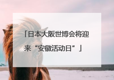日本大阪世博会将迎来“安徽活动日”