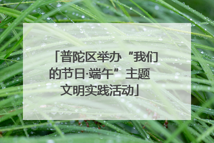 普陀区举办“我们的节日·端午”主题文明实践活动