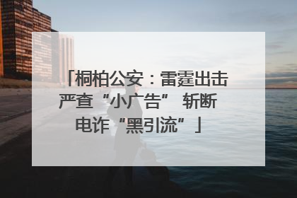 桐柏公安：雷霆出击严查“小广告” 斩断电诈“黑引流”