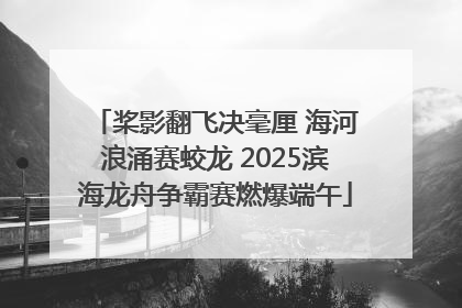 桨影翻飞决毫厘 海河浪涌赛蛟龙 2025滨海龙舟争霸赛燃爆端午