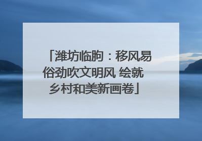 潍坊临朐：移风易俗劲吹文明风 绘就乡村和美新画卷