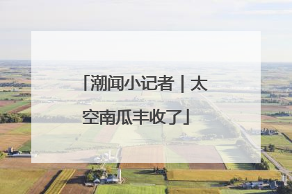 潮闻小记者｜太空南瓜丰收了