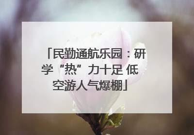 民勤通航乐园：研学“热”力十足 低空游人气爆棚