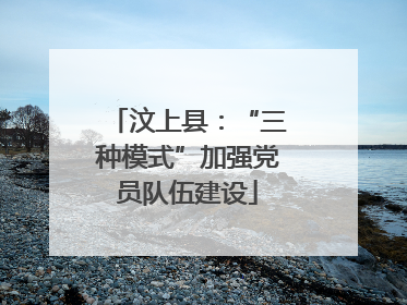 汶上县：“三种模式”加强党员队伍建设