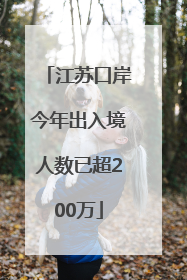 江苏口岸今年出入境人数已超200万