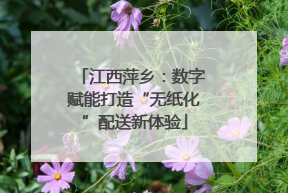 江西萍乡：数字赋能打造“无纸化”配送新体验