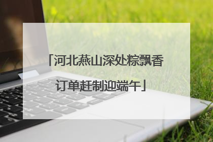 河北燕山深处粽飘香 订单赶制迎端午