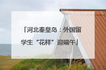 河北秦皇岛：外国留学生“花样”迎端午