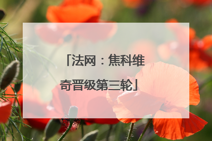 法网：焦科维奇晋级第三轮