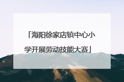 海阳徐家店镇中心小学开展劳动技能大赛