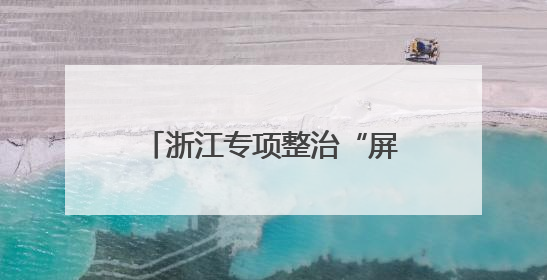 浙江专项整治“屏幕中的形式主义”
