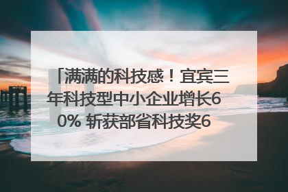 满满的科技感！宜宾三年科技型中小企业增长60% 斩获部省科技奖6项｜您牵挂的四川