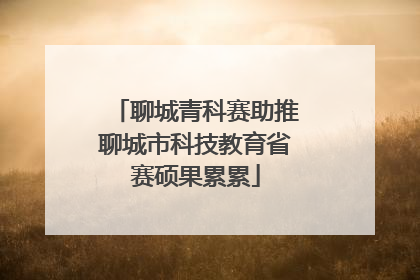 聊城青科赛助推聊城市科技教育省赛硕果累累