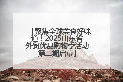 聚焦全球美食好味道！2025山东省外贸优品购物季活动第二期启幕