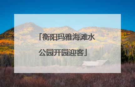 衡阳玛雅海滩水公园开园迎客