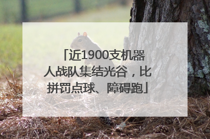 近1900支机器人战队集结光谷，比拼罚点球、障碍跑