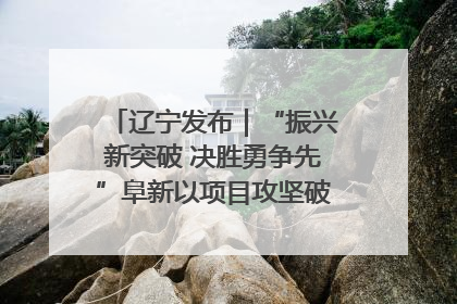 辽宁发布｜“振兴新突破 决胜勇争先”阜新以项目攻坚破解发展瓶颈 经济发展实现良好开局